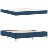 Rám postele s matrací Modrá 180 x 200 cm textil 3398961