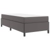 Rám postele s matrací Šedá 90 x 190 cm textil 3398977