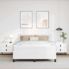 Rám postele s matrací Bílá 140 x 190 cm textil 3399000