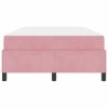 Rám postele s matrací Růžová 120 x 200 cm textil 3399059