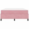 Rám postele s matrací Růžová 140 x 200 cm textil 3399071