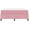 Rám postele s matrací Růžová 160 x 200 cm textil 3399077