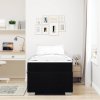 Rám postele s matrací Černá 100 x 200 cm textil 3399168