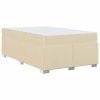 Rám postele s matrací Krémová 120 x 200 cm textil 3399185