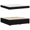 Rám postele s matrací Černá 200 x 200 cm textil 3399210