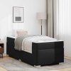 Rám postele s matrací Černá 80 x 200 cm textil 3399215