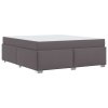 Rám postele s matrací Šedá 180 x 200 cm textil 3399248
