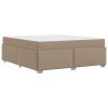 Rám postele s matrací Cappuccino 180 x 200 cm textil 3399249