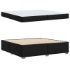 Rám postele s matrací Černá 200 x 200 cm textil 3399250