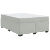 Rám postele s matrací Světle šedá 140 x 200 cm textil 3399290