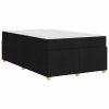 Rám postele s matrací Černá 120 x 190 cm textil 3399344