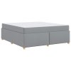 Rám postele s matrací Světle šedá 180 x 200 cm textil 3399370