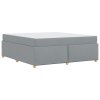 Rám postele s matrací Světle šedá 180 x 200 cm textil 3399370