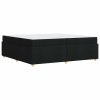 Rám postele s matrací Černá 200 x 200 cm textil 3399379