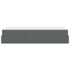 Rám postele s matrací Tmavě šedá 120 x 200 cm textil 3399481