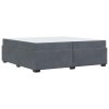 Rám postele s matrací Tmavě šedá 200 x 200 cm textil 3399309