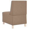 Modulová sedačka bez opěradel 2 pcs Cappuccino 55 x 74 x 82 cm 3399773