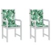 Polštáře na židle Jiný 2 pcs Vzor listí 100 x 50 x 3 cm 361310