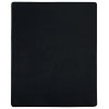 Jersey prostěradla 2 ks černá 100x200 cm bavlna 136213