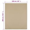 Jersey prostěradla 2 ks taupe 160x200 cm bavlna 136227