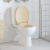 WC sedátko s pomalým sklápěním béžové oválné 145820