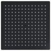 Dešťová sprchová hlavice nerezová ocel 25x25 cm čtvercová černá 147696