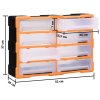 Organizér s 8 velkými zásuvkami 52 x 16 x 37 cm 149599