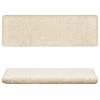 Schodové rohože 10 ks 65 x 21 x 4 cm bílé s obdélníkovým okrajem 149827