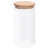 Skleněné dózy s bambusovým víčkem 4 ks 1200 ml 150705