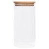 Skleněné dózy s bambusovým víčkem 4 ks 1200 ml 150705