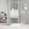 Sprchová zástěna walk-in bílá 80 x 195 cm čiré ESG sklo 152150