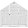 Voliéra stříbrná 179 x 100 x 185 cm hliník 152258