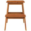 Stolička se 2 stupni 40 x 38 x 50 cm masivní akáciové dřevo 153333