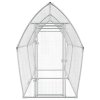 Klec pro kuřata stříbrná 400 x 105 x 182 cm pozinkovaná ocel 172556