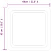Koupelnové zrcadlo s LED osvětlením 60 x 60 cm 151778