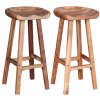 Barové stoličky 2 ks masivní akáciové dřevo 244247