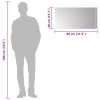 Koupelnové zrcadlo s LED osvětlením 80 x 40 cm 151747