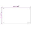 Kuchyňský panel bílý 70 x 40 cm tvrzené sklo 249451