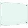 vidaXL Kuchyňský panel bílý 70 x 50 cm tvrzené sklo 249452