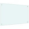 vidaXL Kuchyňský panel bílý 80 x 50 cm tvrzené sklo 249455