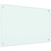Kuchyňský panel bílý 90 x 60 cm tvrzené sklo 249459