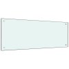 vidaXL Kuchyňský panel bílý 100 x 40 cm tvrzené sklo 249460