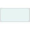 vidaXL Kuchyňský panel bílý 100 x 50 cm tvrzené sklo 249461