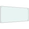 vidaXL Kuchyňský panel bílý 100 x 50 cm tvrzené sklo 249461