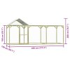 Klec pro kuřata 4,5 x 1,5 x 2 m impregnovaná borovice 278401