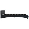 Rám postele s LED světlem černý umělá kůže 180 x 200 cm 285485