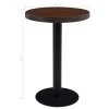 Bistro stolek tmavě hnědý 60 cm MDF 286422