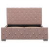 Rám postele růžový samet 120 x 200 cm 286825