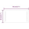 Koupelnové zrcadlo s LED osvětlením 40x20 cm 151722