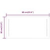 Koupelnové zrcadlo s LED osvětlením 60x30 cm 151724